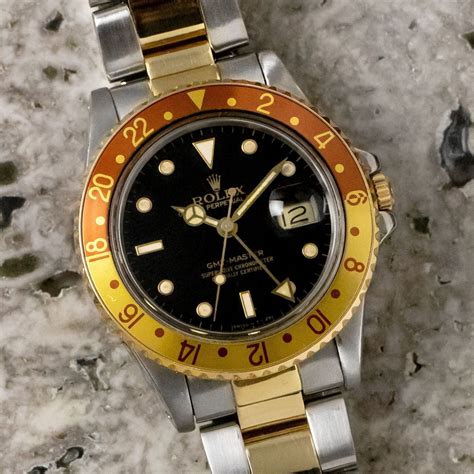 used rolex gmt root beer